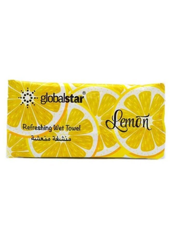 Globalstar Refreshing Wet Wipes Lemon, 42g - Image 1