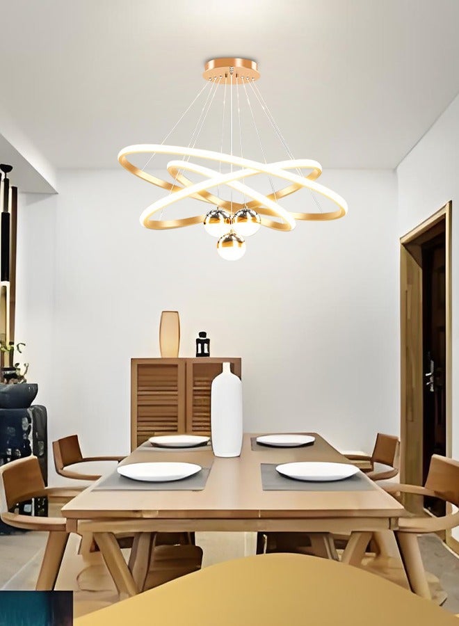 على الطراز الأوروبي غرفة المعيشة العائلية وغرفة الطعام مجموعة ضوء مصباح قلادة حديث وبسيط وأنيق وفاخر مصباح LED لغرفة النوم - Image 3