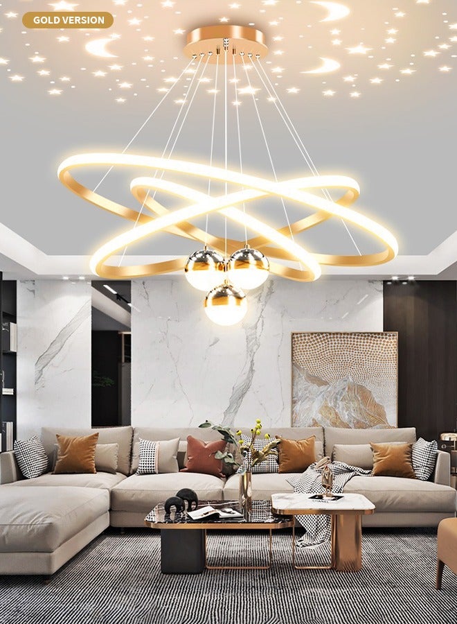 على الطراز الأوروبي غرفة المعيشة العائلية وغرفة الطعام مجموعة ضوء مصباح قلادة حديث وبسيط وأنيق وفاخر مصباح LED لغرفة النوم - Image 4