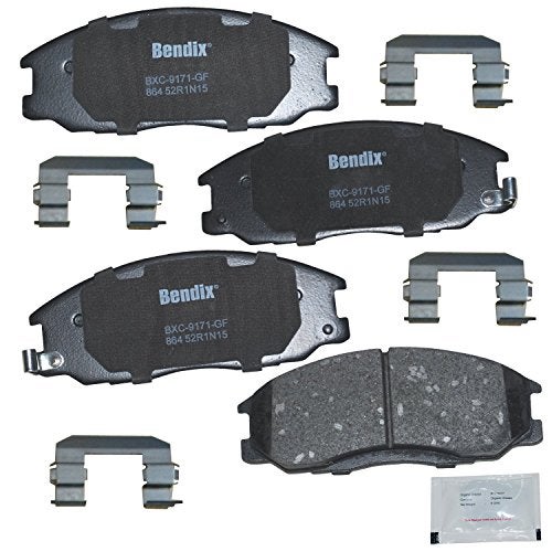 Bendix Priority1 CFC864 Ceramic Front Brake Pads for Hyundai Santa Fe 2006-2001, XG300 2001, XG350 2003-2002, Kia Sedona 2004-2002 - Image 1