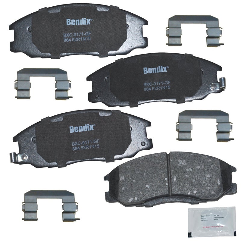 Bendix Priority1 CFC864 Ceramic Front Brake Pads for Hyundai Santa Fe 2006-2001, XG300 2001, XG350 2003-2002, Kia Sedona 2004-2002 - Image 4