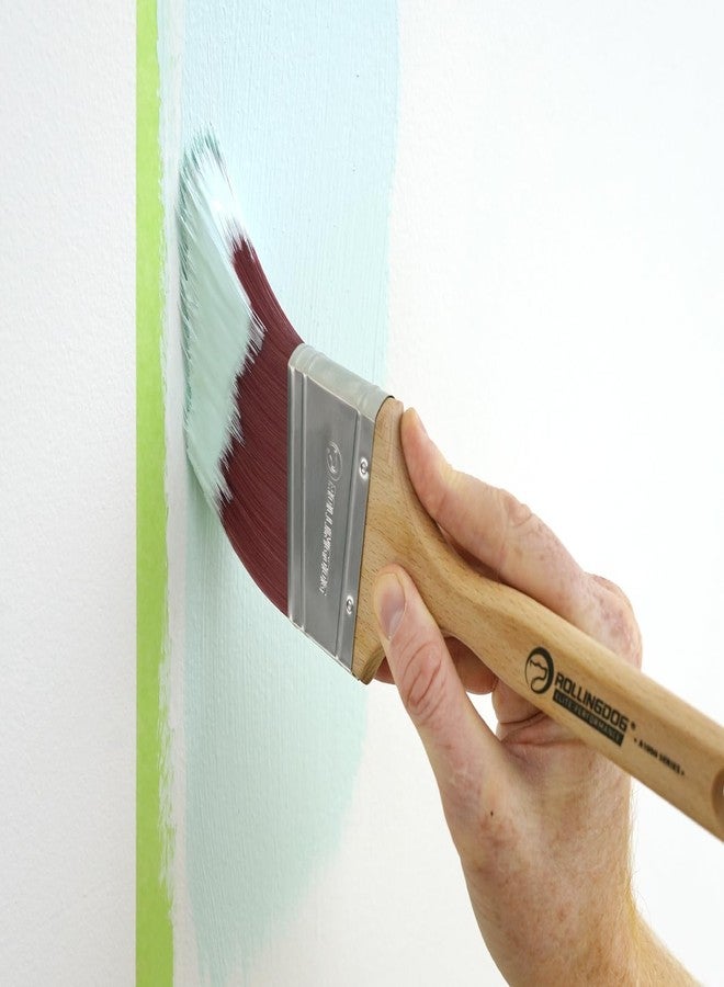 ROLLINGDOG 3" Angled Paint Brush - for All Paints Wall, Trim, Door, Edge and Detail Work - Image 5