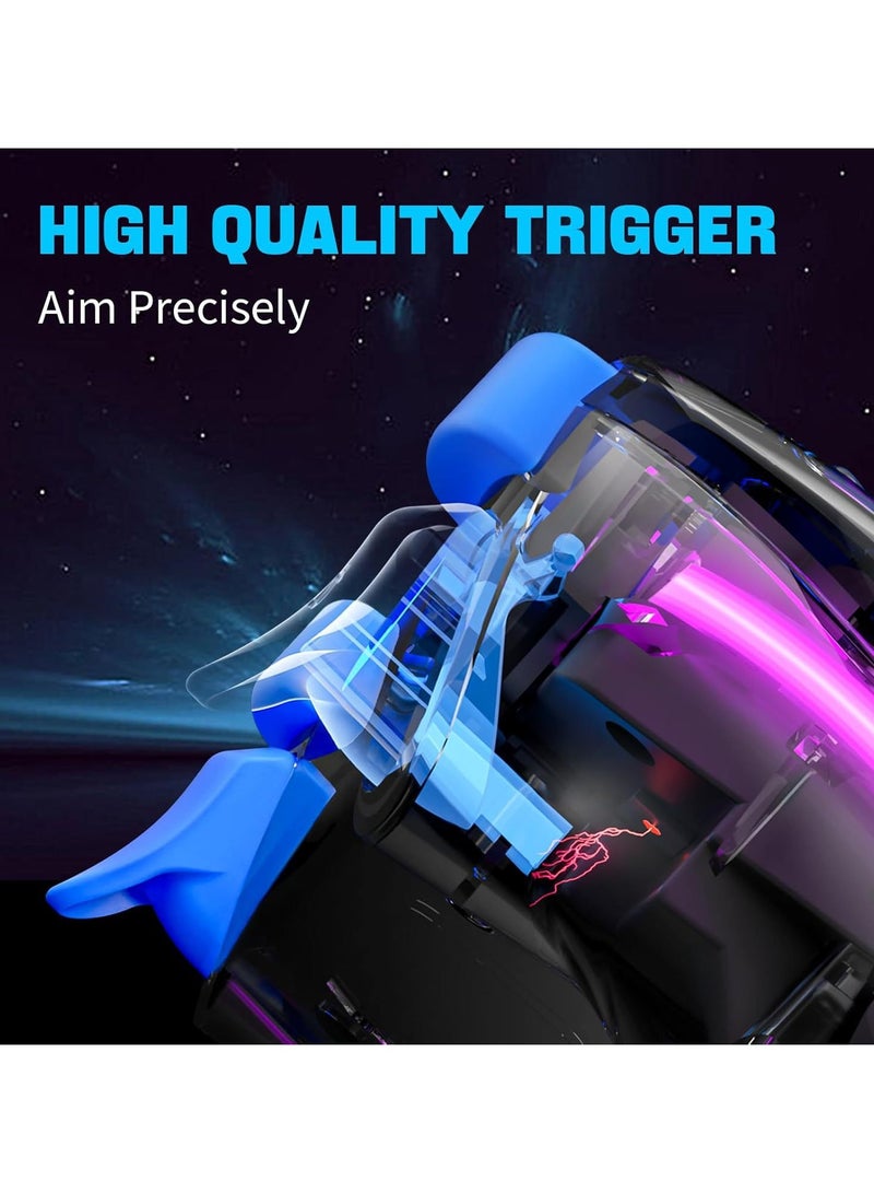 جهاز تحكم لاسلكي بلوتوث لـ PS4، جهاز تحكم بإضاءة RGB ومشغل هول، تحكم مزدوج بالاهتزاز والحركة لأجهزة الكمبيوتر و Android. - Image 5