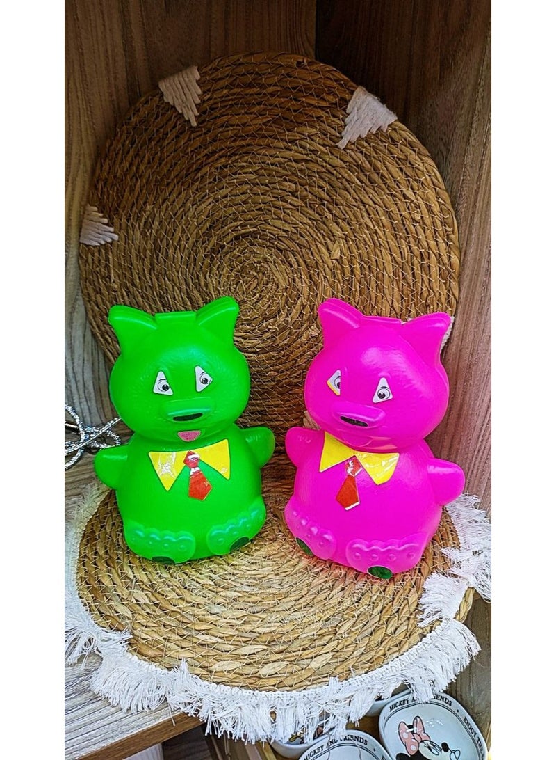 Jumbo size (large) plastic piggy bank in the shape of a cat, a children's money piggy bank toy (heavy Egyptian plastic material) - Image 4