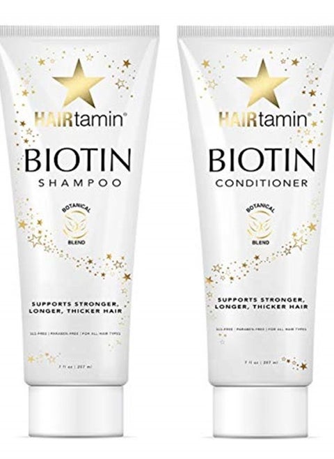 Shampoo And Conditioner Set - Paraben & Sulfate Free, Volumizing & Moisturizing, Natural Biotin Shampoos And Conditioners
