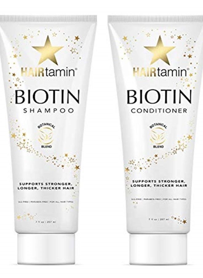 Shampoo And Conditioner Set - Paraben & Sulfate Free, Volumizing & Moisturizing, Natural Biotin Shampoos And Conditioners
