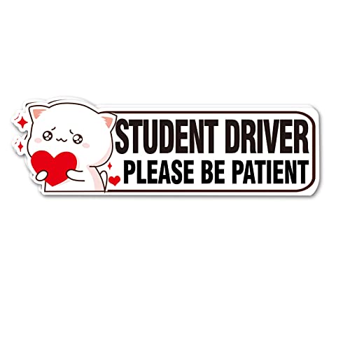 Picassosky Patient Please Wait New Driver Decal Sign Girl Safety Magnet for Car - Image 1
