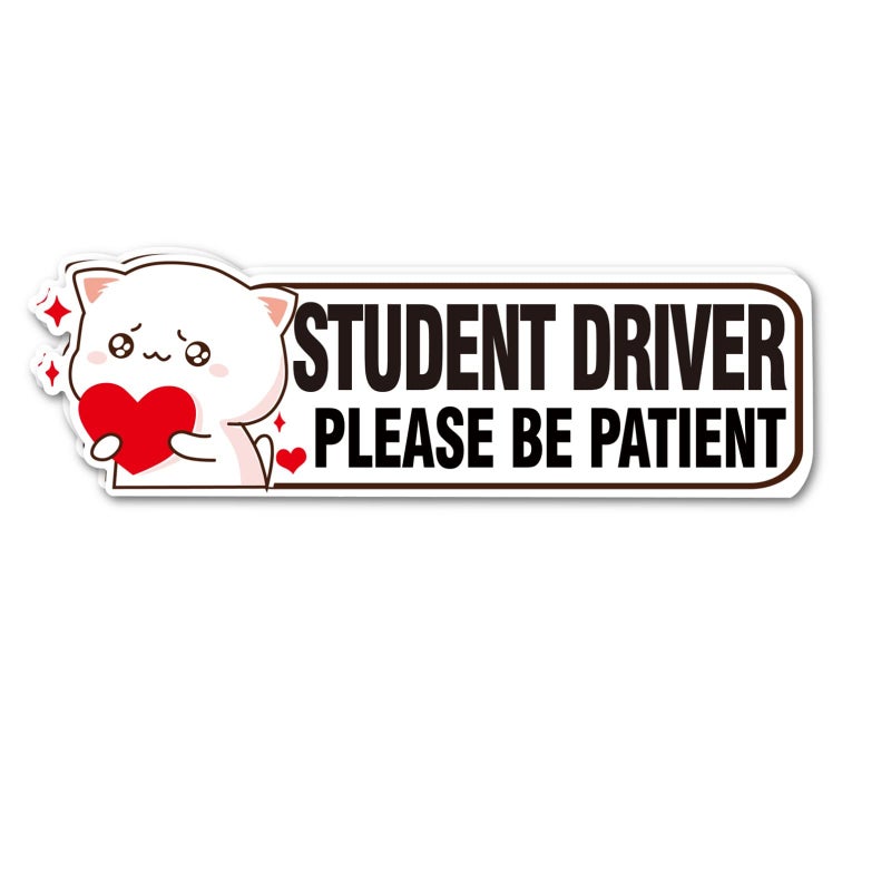 Picassosky Patient Please Wait New Driver Decal Sign Girl Safety Magnet for Car - Image 3