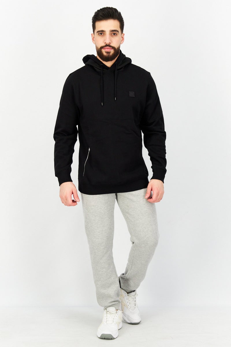 Ellesse هودي رياضي للرجال بأكمام طويلة، أسود - Image 2