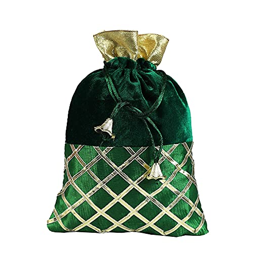 SHOPOBUDDY Velvet Potli Batwa Bag Bridal Purse Women handbag Shagun Pouch Return Gifts MultiColor (100) - Image 5