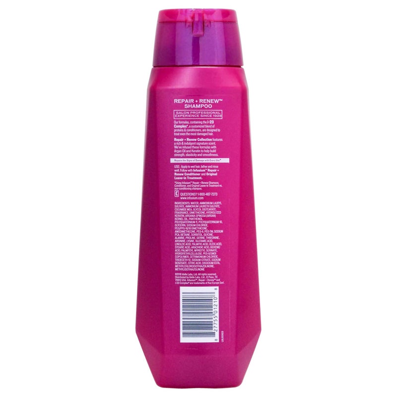 Infusium Repair and Volumize Shampoo - Clarifying Shampoo for All Hair Types - Increases Moisture Retention with Collagen Building Peptides - 13.5 oz - Image 2