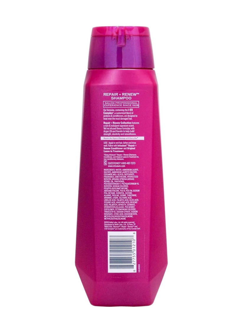 Infusium - Infusium Repair and Renew Shampoo - Infused with Argan Oil and Keratin - Hair Care for Dry Hair - Moisturizing Shampoo for Women - 13.5 oz - Image 1