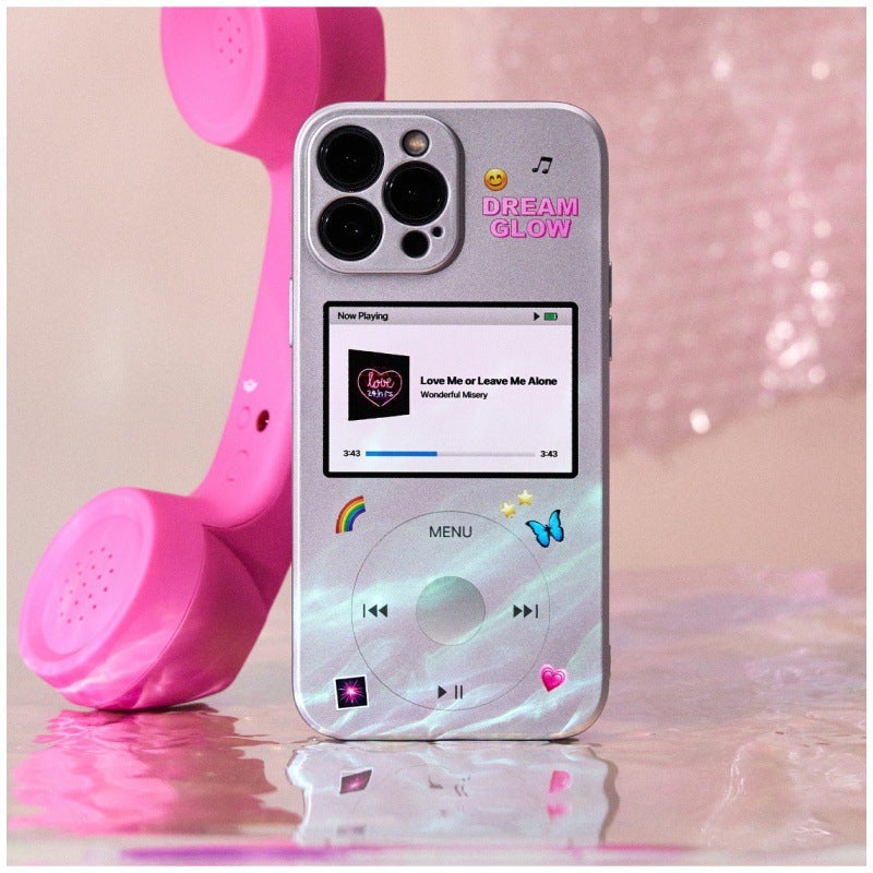 European and American Retro Ins Style Suitable for iPhone 17Promax/16Plus Silver Phone Case Apple 14/15 Soft Case 7 - Image 1
