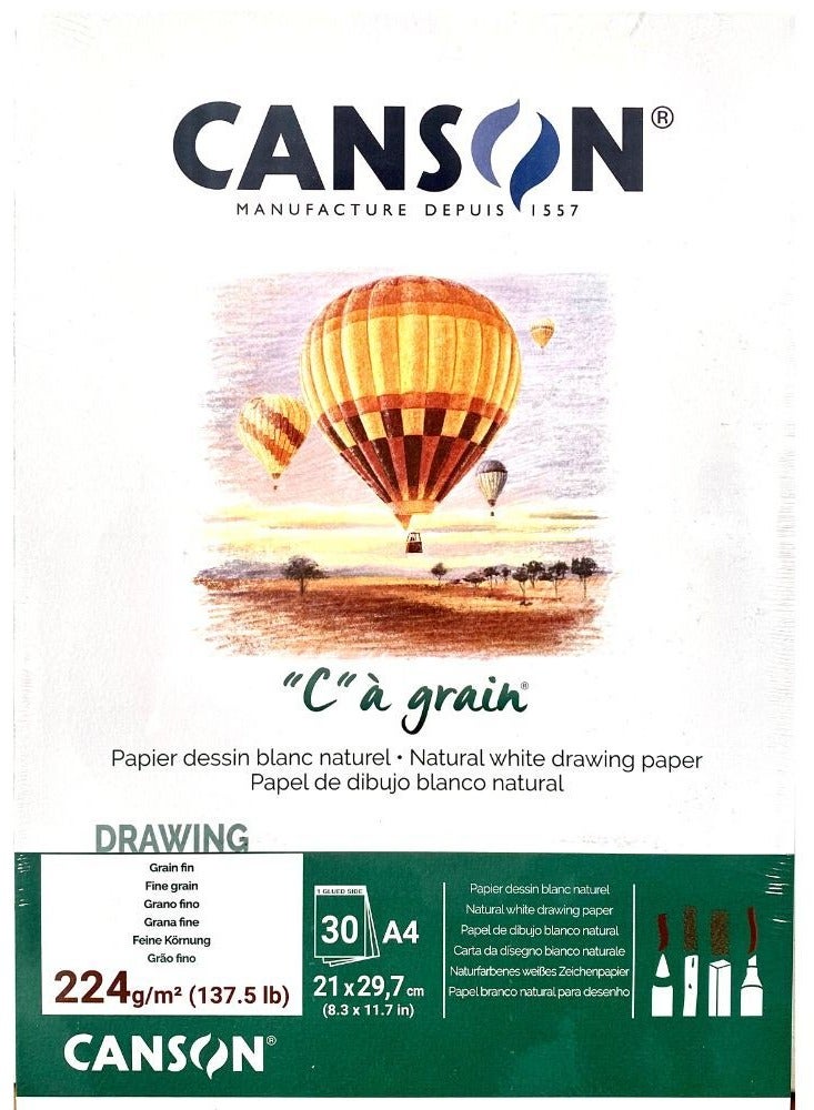 CANSON Art Book C a grain - White-A4-224G