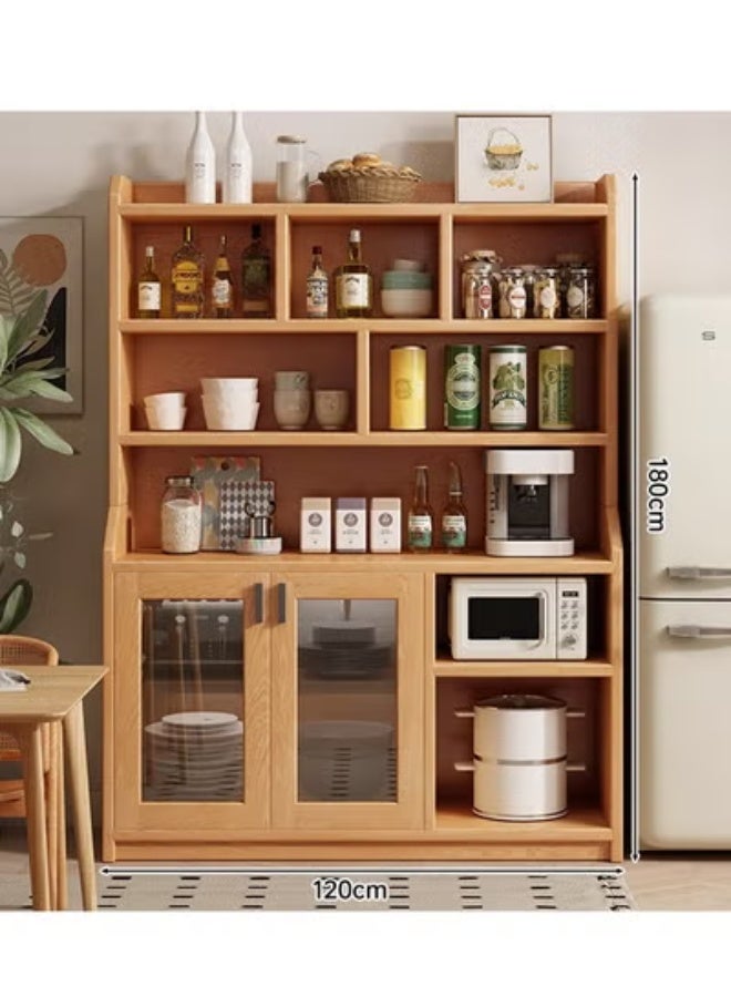 زي سي إم - هابي خزانة تخزين داخل غرفة المعيشة خشب لون بني 120*30*180 سم - Image 2