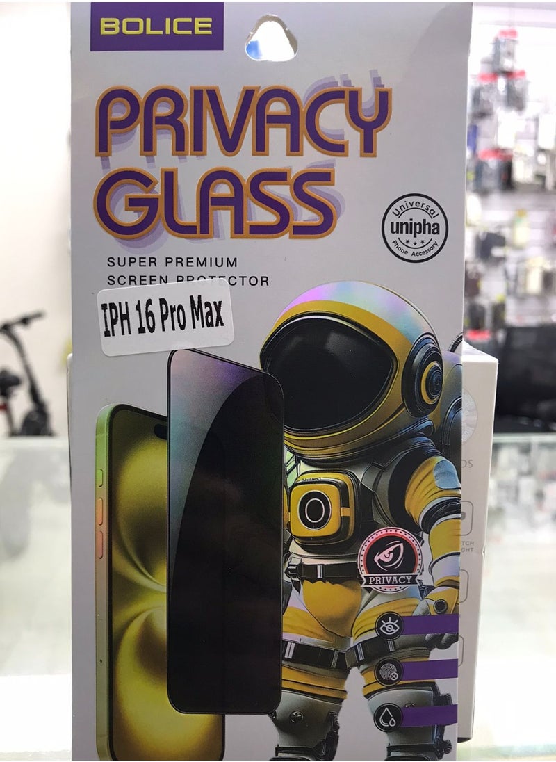 BOLICE - IPHONE 16 pro max screen privacy protector - Image 1