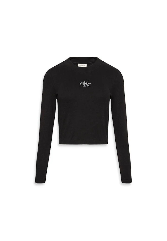 Calvin Klein Jeans Graphic Cropped Crew Neck T-Shirt