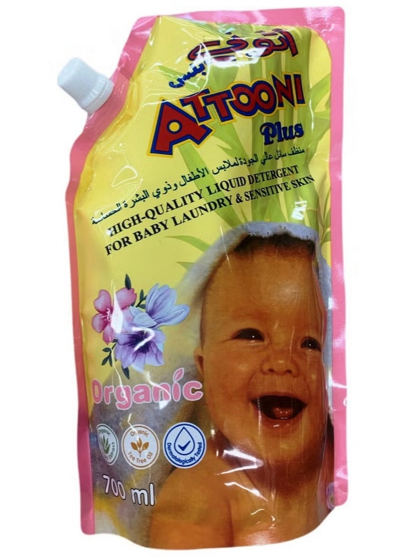 ATTOONI Plus Organic Liquid Detergent For Baby Laundry 700 ML - Image 1