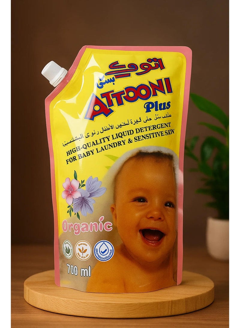 ATTOONI Plus Organic Liquid Detergent For Baby Laundry 700 ML - Image 3
