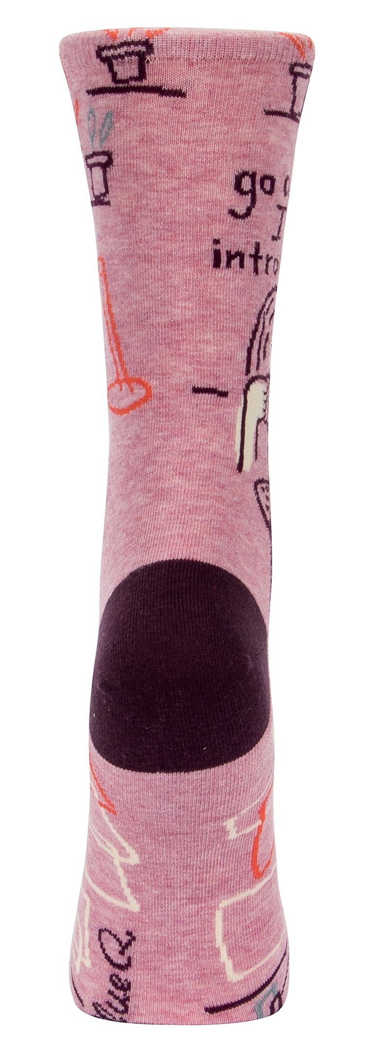 Blue Q Women's Crew Socks ~ Go Away, I'm Introverting. (fit shoe size 5-10) - Image 5