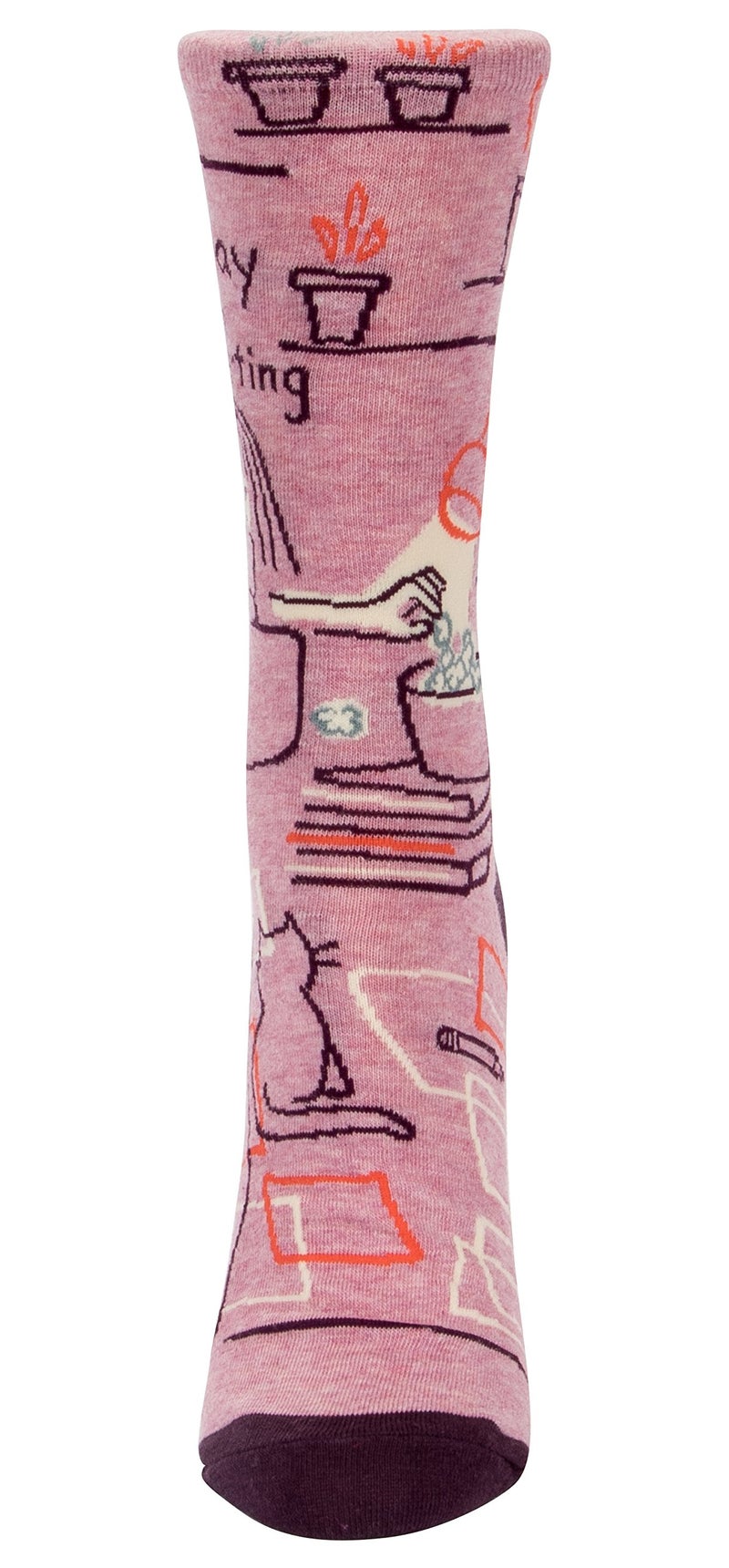 Blue Q Women's Crew Socks ~ Go Away, I'm Introverting. (fit shoe size 5-10) - Image 3