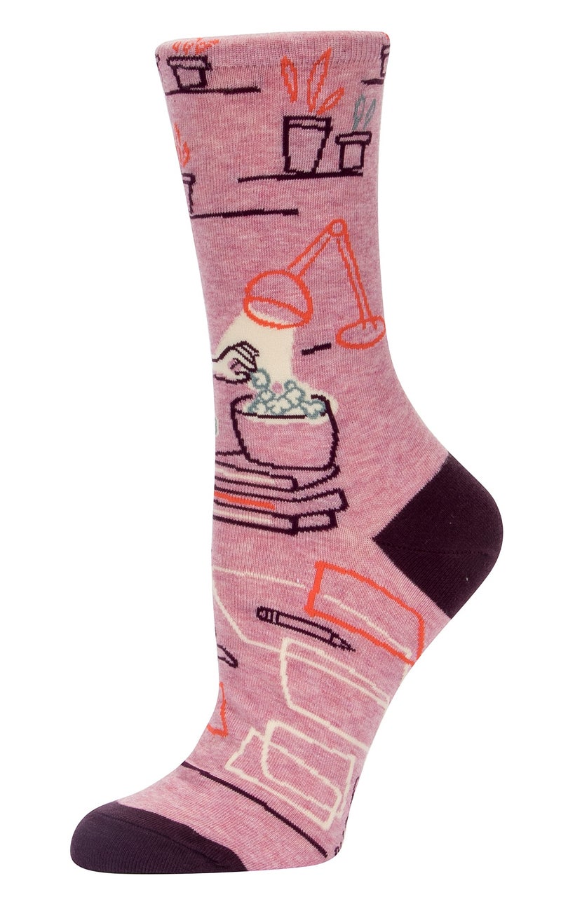 Blue Q Women's Crew Socks ~ Go Away, I'm Introverting. (fit shoe size 5-10) - Image 4