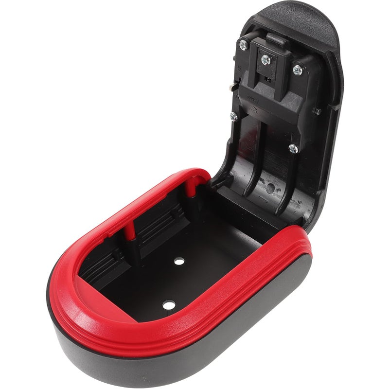 صندوق قفل بالمفتاح الأحمر قابل للتركيب على الحائط مع شفرة قابلة لإعادة الضبط سهلة التركيب مقاس 12.5 × 9 × 4 سم - Image 2