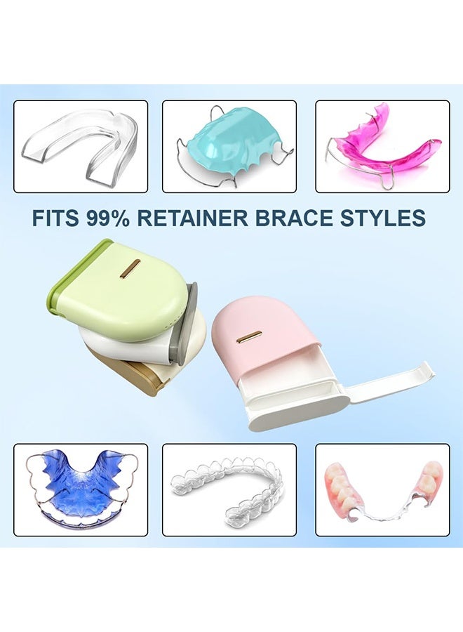 Portable Retainer Case with Vent Holes, Pull-out Slim Aligner Case, Compatible with Fashion Mouth Guard Case, Orthodontic Retainer Case (Without Tool) - Image 4