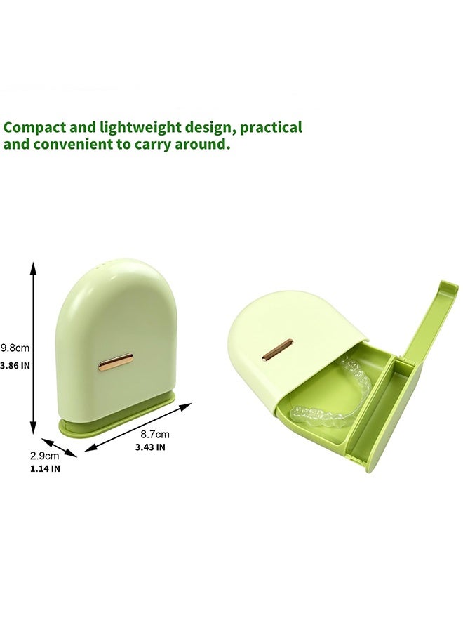 Portable Retainer Case with Vent Holes, Pull-out Slim Aligner Case, Compatible with Fashion Mouth Guard Case, Orthodontic Retainer Case (Without Tool) - Image 2