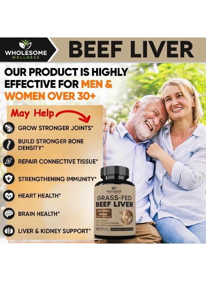 Wholesome Wellness Grass-Fed Beef Liver Capsules - Image 3