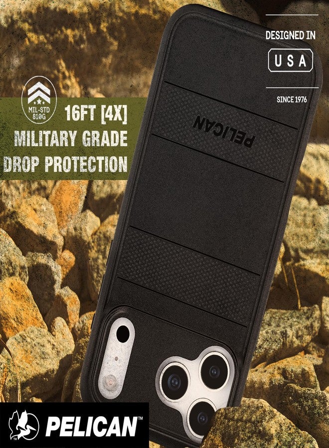 بيلكان جراب Pelican Protector iPhone 17 Pro Max [متوافق مع MagSafe] جراب هاتف مغناطيسي قوي مع حماية من السقوط من ارتفاع 16 قدمًا بدرجة عسكرية - غطاء هاتف شديد التحمل لجهاز iPhone 17 Pro Max - أسود - Image 3