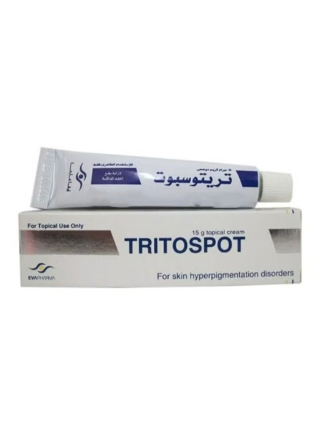 Tritospot Topical Cream 15g -  Helps Reduce Pigmentation, Melasma & Dark Spots