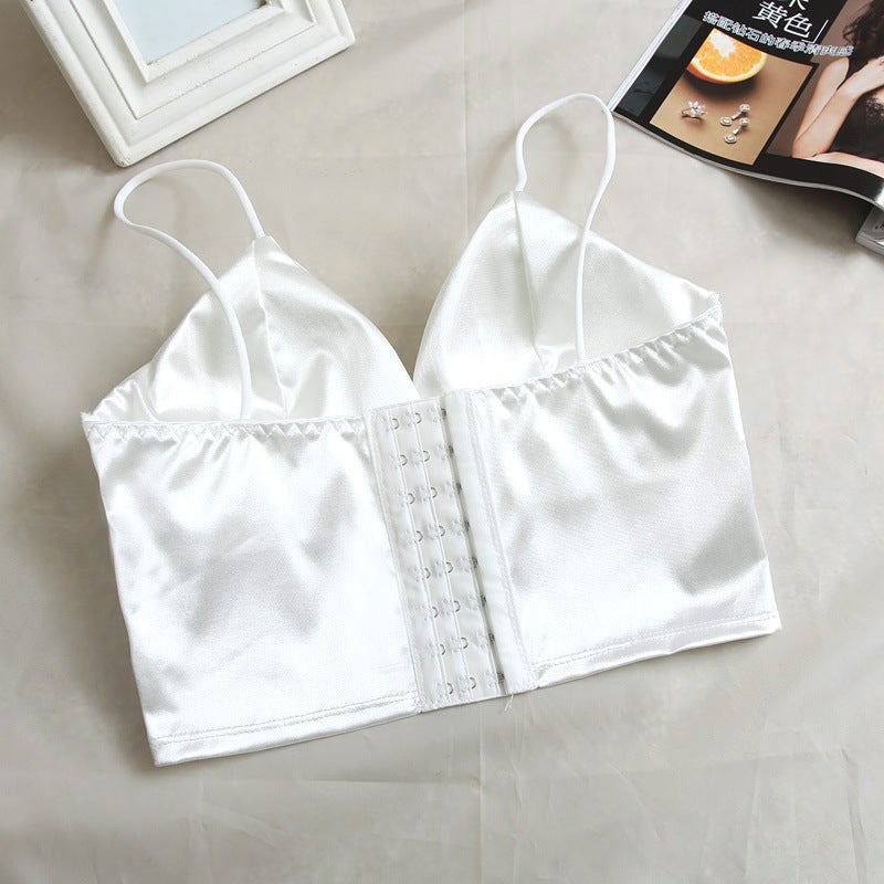 Women's Satin Backless Strapless Bra Top - Image 4