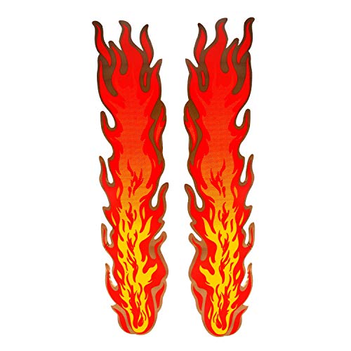 ZYHW Flames Decal Reflective Sticker for Motorcycle Cars Trucks Laptops Etc Size 135 X 31inch - Image 1