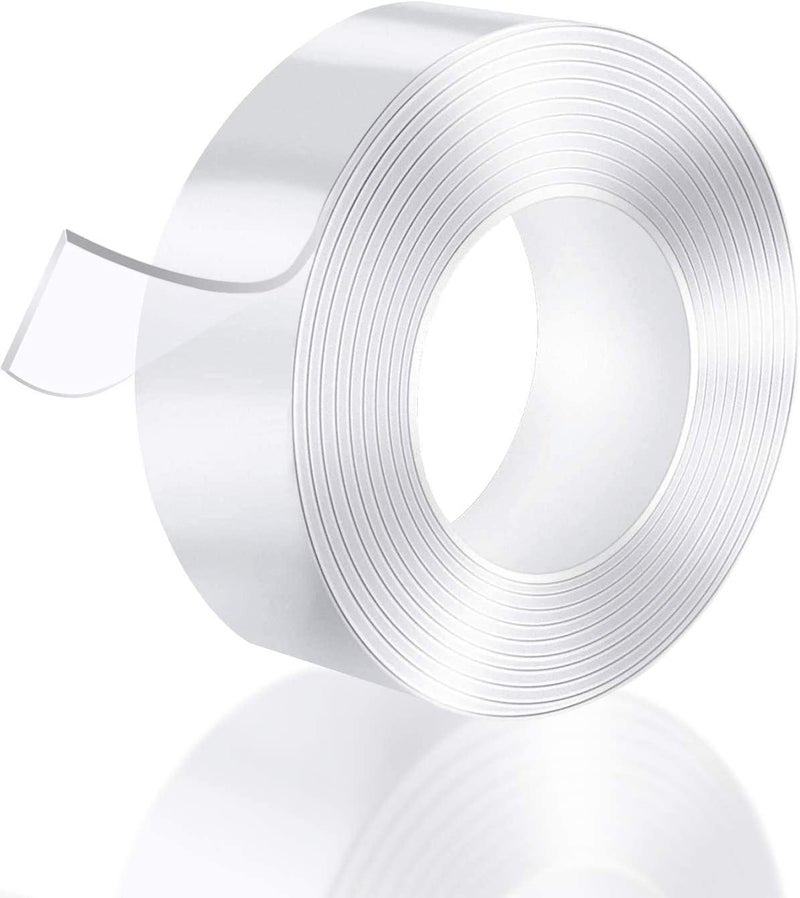 إي سي في في شريط لاصق مزدوج الجوانب من ماجيك إمبروفمنت بطول 3 أمتار، شفاف، لا يترك أثرًا، قابل لإعادة الاستخدام، قابل للغسل، مقاوم للماء، شريط لاصق 3M - Image 1