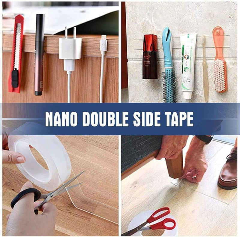 إي سي في في شريط لاصق مزدوج الجوانب من ماجيك إمبروفمنت بطول 3 أمتار، شفاف، لا يترك أثرًا، قابل لإعادة الاستخدام، قابل للغسل، مقاوم للماء، شريط لاصق 3M - Image 5