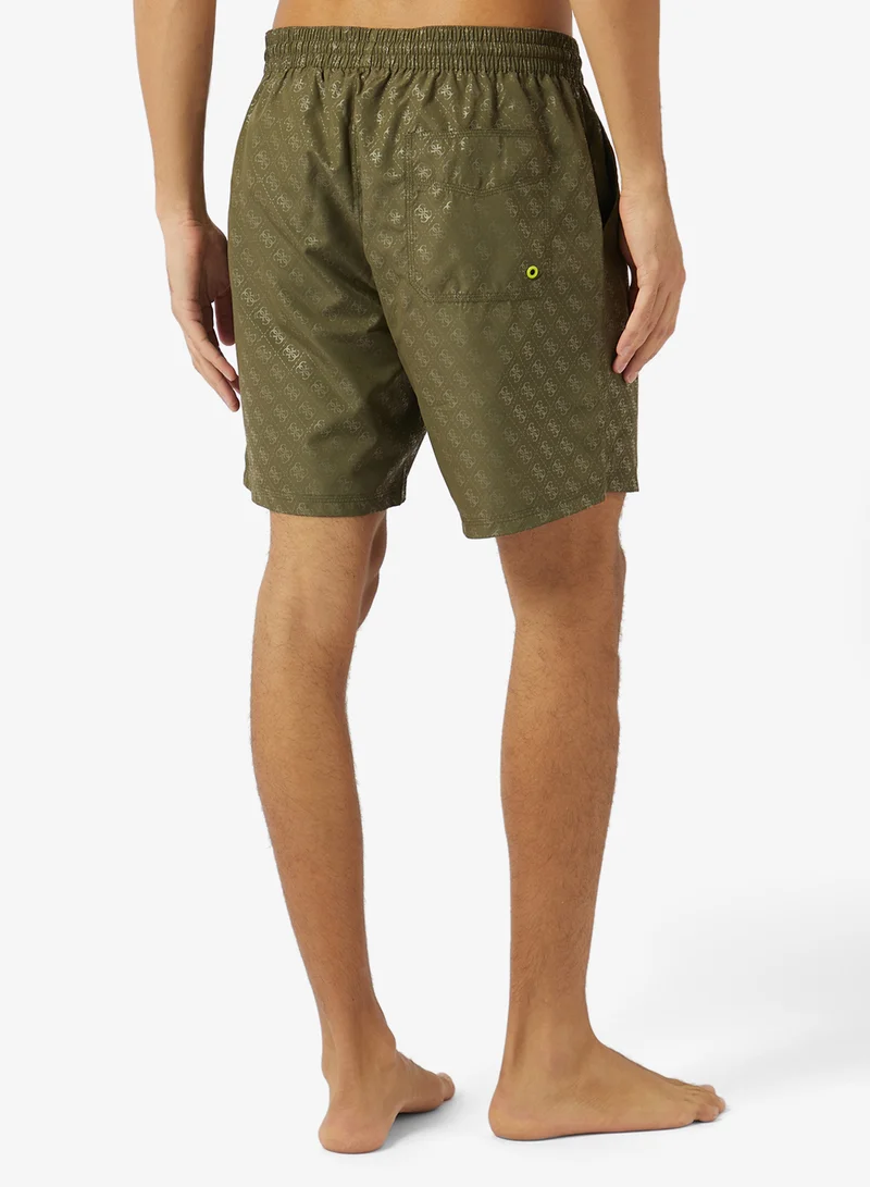 GUESS  Casual Woven Swim Shorts for Men | Best Price UAE
