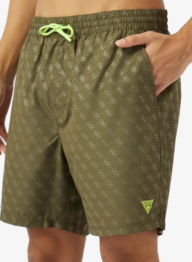 GUESS  Casual Woven Swim Shorts for Men | Best Price UAE