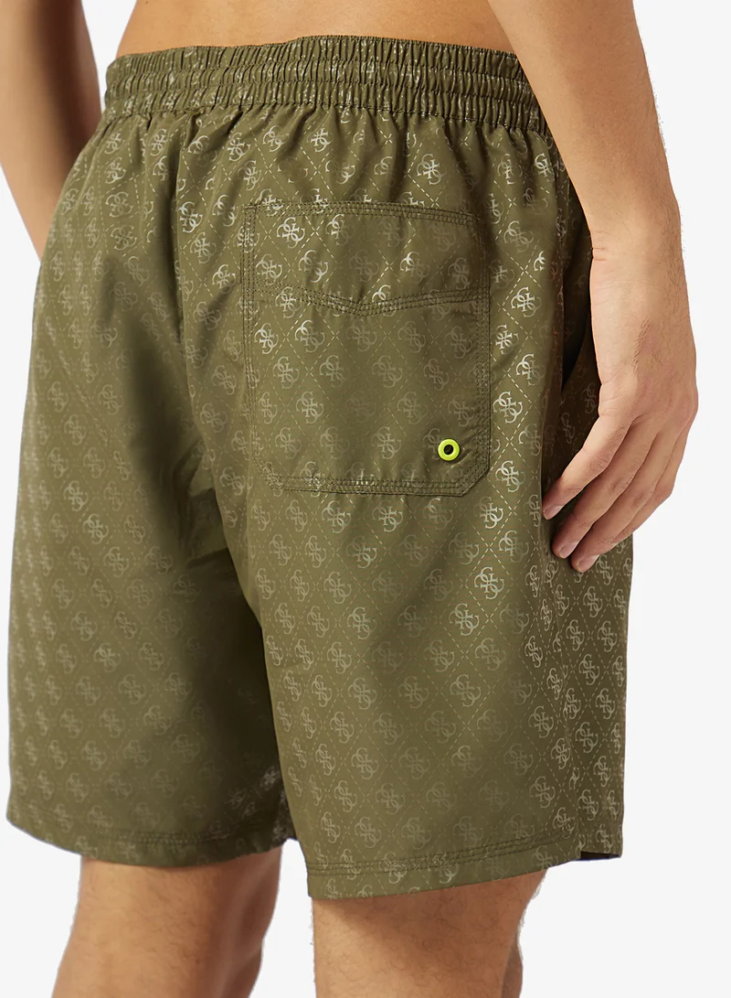 GUESS  Casual Woven Swim Shorts for Men | Best Price UAE