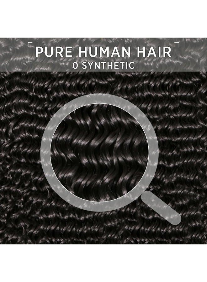 EMOL Curly Bundles Human Hair Kinky Curly Human Hair Bundles for Black Women 8 10 12 inch Afro Kinkycurly Bundles Human Hair Weave 3 Bundles Kinky Hair Wefts - Image 4