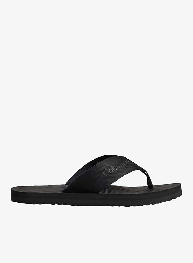 CALVIN KLEIN Logo Webbing Strap Flip-Flops - Image 1