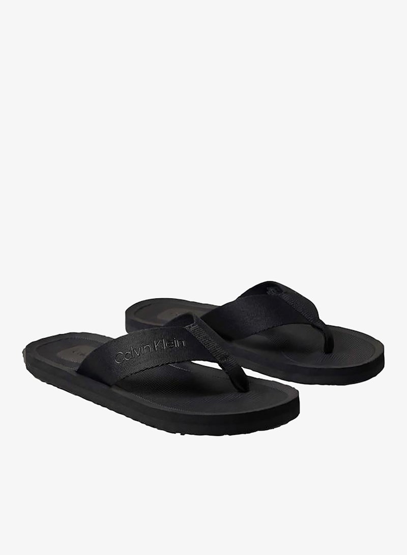 CALVIN KLEIN Logo Webbing Strap Flip-Flops - Image 3