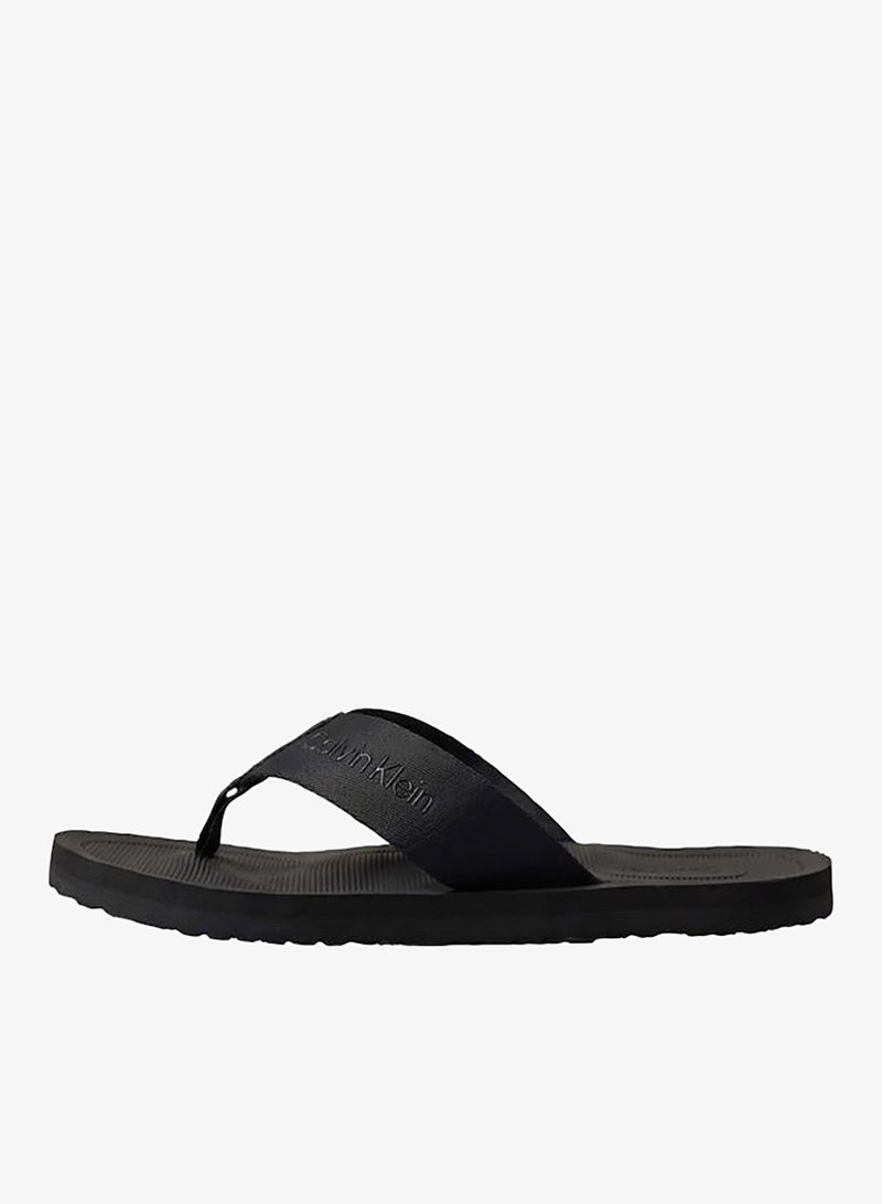 CALVIN KLEIN Logo Webbing Strap Flip-Flops - Image 2