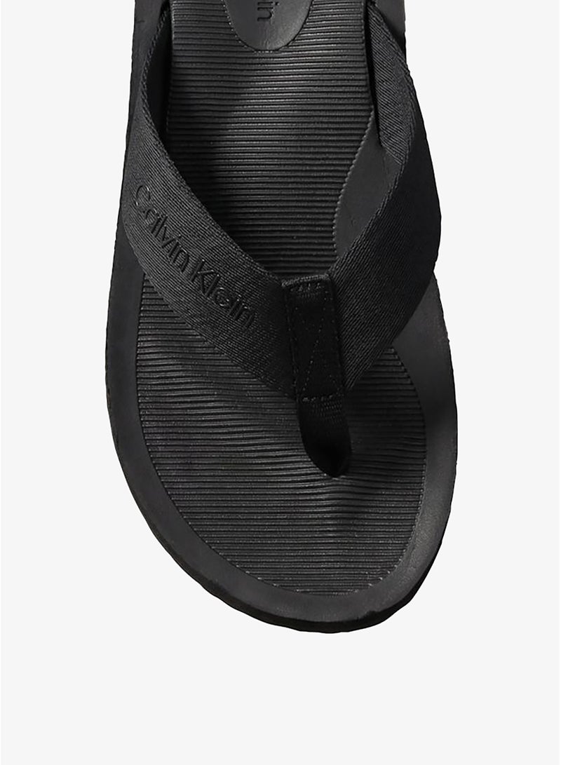 CALVIN KLEIN Logo Webbing Strap Flip-Flops - Image 5