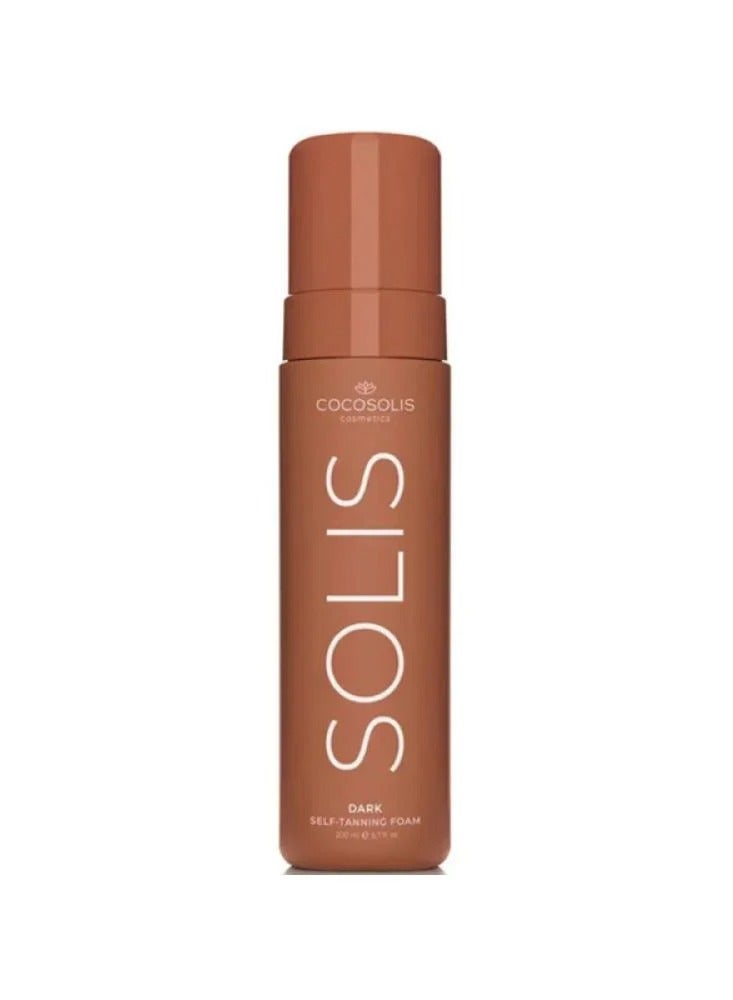 COCOSOLIS Solis Dark Self Tanning Foam  200Ml & Body Tanning Mitt Glove for Self Tan Bundle - Image 2
