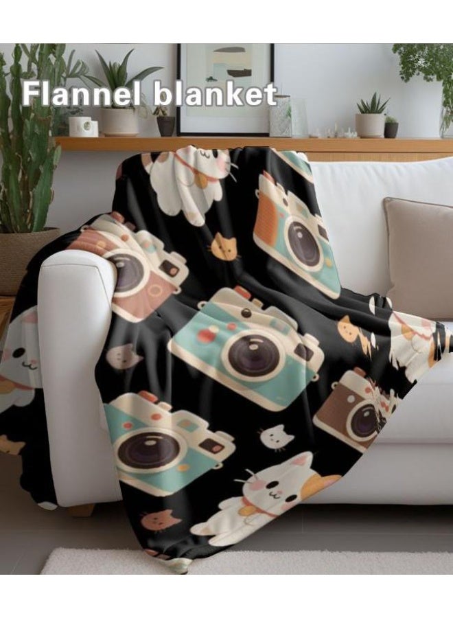 general Baby and children's cartoon flannel thin blanket (warm and comfortable, suitable for sleep, game use) 70cm*100cm - Image 3