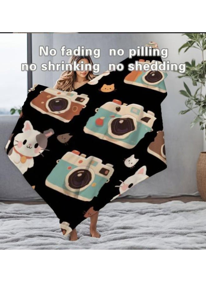 general Baby and children's cartoon flannel thin blanket (warm and comfortable, suitable for sleep, game use) 70cm*100cm - Image 1