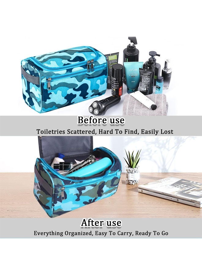 Boys Wash Bag with Camouflage Design, Boys Toiletry Bag for Travel and Sports, Durable & Waterproof Kids Wash Bag with Handle and Zipper for School, Gym or Holidays - Image 4