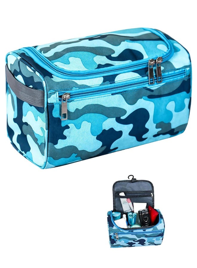 Boys Wash Bag with Camouflage Design, Boys Toiletry Bag for Travel and Sports, Durable & Waterproof Kids Wash Bag with Handle and Zipper for School, Gym or Holidays - Image 1