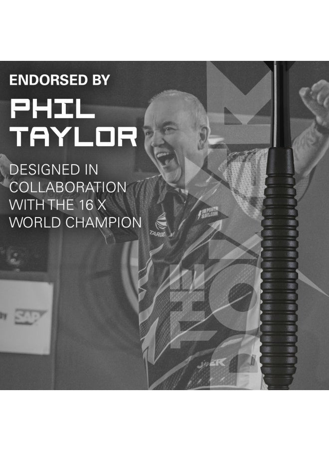 TARGET Darts Phil Taylor Power Storm Black 24G Brass Steel Tip Darts Set - pzsku/ZE2BA59F1148B8EA5A55DZ/45/_/1732282687/192b20d4-1d05-492e-9d42-6be6f016cb4b